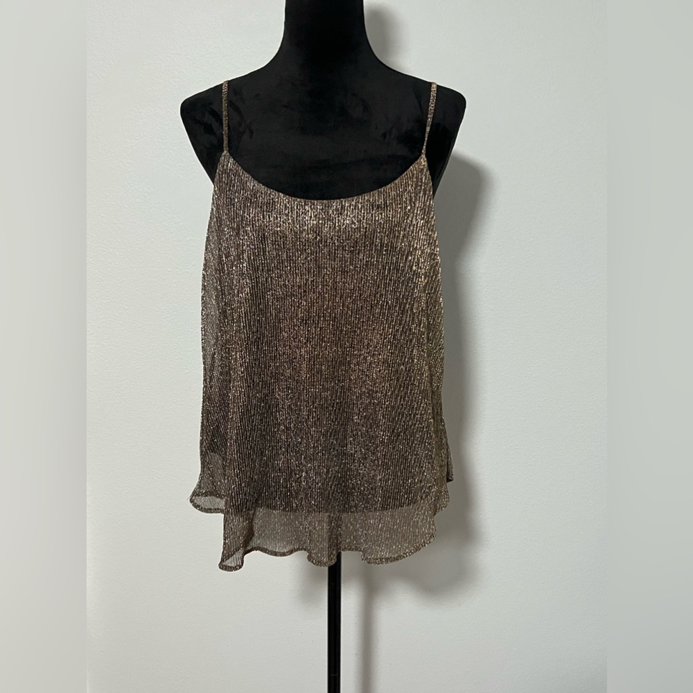 PAPER CRANE Textured Sleeveless Top - L